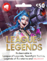 Подарочная карта League Of Legends: 50 евро (Eu Nordic & East) (Европейский союз, Северная Европа и Восток)