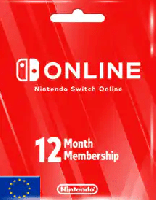 Nintendo Switch Online 12 месяцев (Европейский союз)