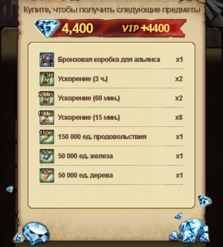 Call of Spartan : Набор (4400 алмазов + игровые ценности)