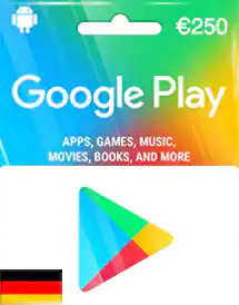 Подарочная карта Google Play 250 евро (Германия)