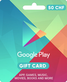 Подарочная карта Google Play 50 швейцарских франков (Швейцария)