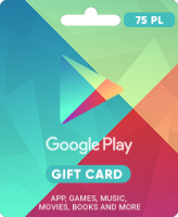 Подарочная карта Google Play 75 злотых (Польша)