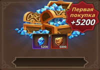 5200 драгоценных камней + 5000 VIP-баллов : Summoners Era: Idle RPG Heroes