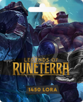 Подарочная карта Legends of Runeterra: 1450 LoRa (Турция)