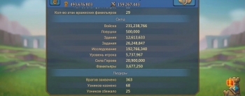 Аккаунты Lords Mobile (Количество силы: 493.000.000) 