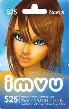 IMVU : Подарочная карта IMVU 25 долларов США