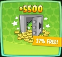 Bad Piggies HD : х5500 монет