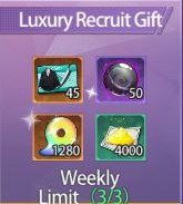 Luxury Recruit Gif Weekly Pack : Battle of Souls: Fierce