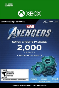 Marvel's Avengers: Super Credits Package (2000 кредитов) XBOX LIVE (для всех регионов и стран)